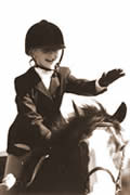 Young rider and her horse